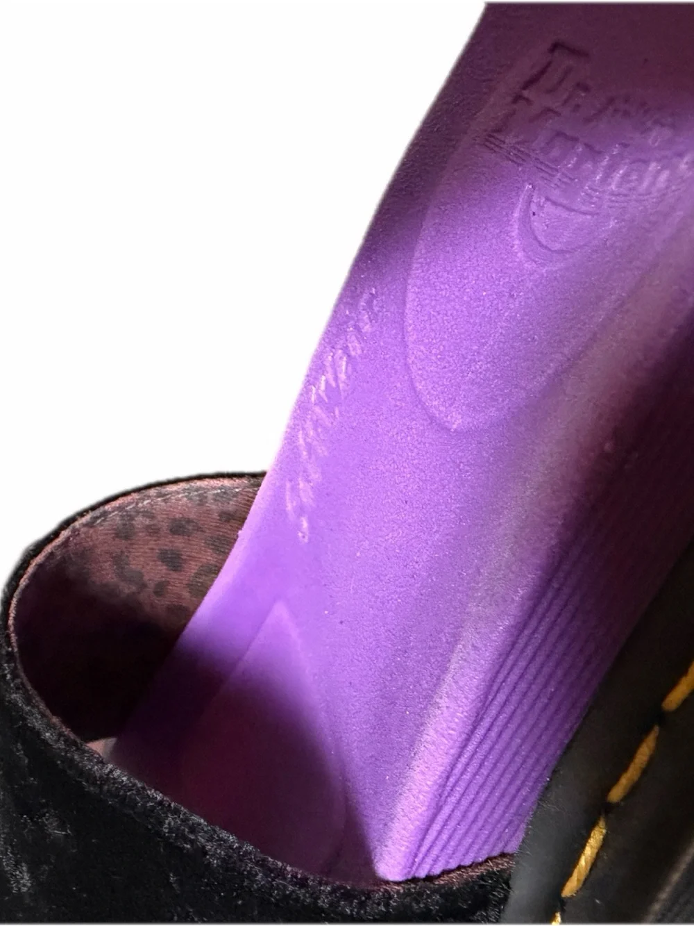 Dr. Martens Black Velvet Platform Sandals X-Girl Limited Collab